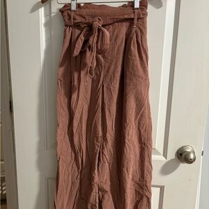 American Eagle Corduroy Tie Front Wide Leg Pants